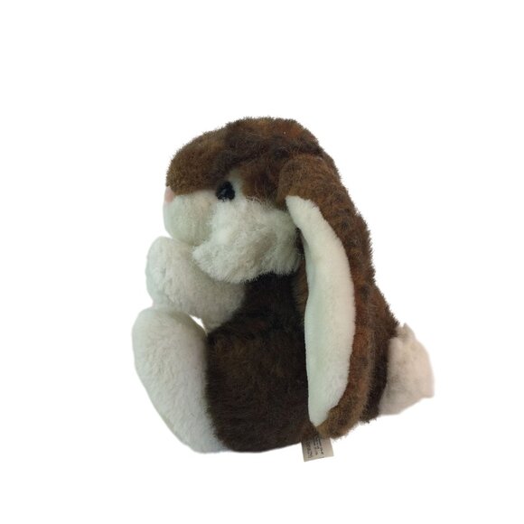 MTY International Brown White Easter Bunny Rabbit Plush 9" Stuffed Animal Toy - Picture 2 of 8